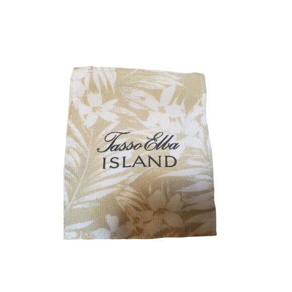 NWT Tasso Ella Island XL 100% Cotton White Orange Tan Striped Button Front Shirt - Picture 10 of 16